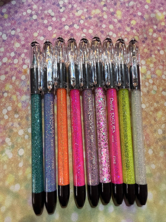 Custom RSVP Glitter Pen
